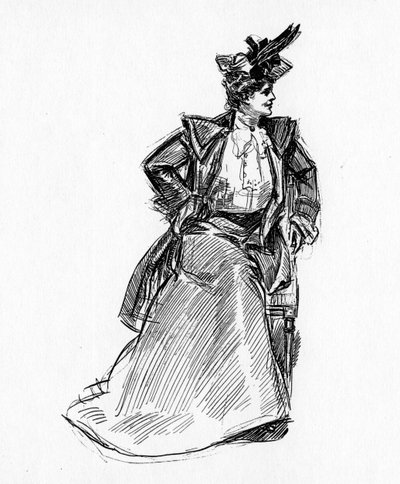 A Gibson Girl by Charles Dana Gibson